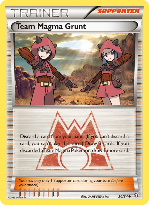 Kartu Team Magma Grunt dari Double Crisis, nomor 30/34