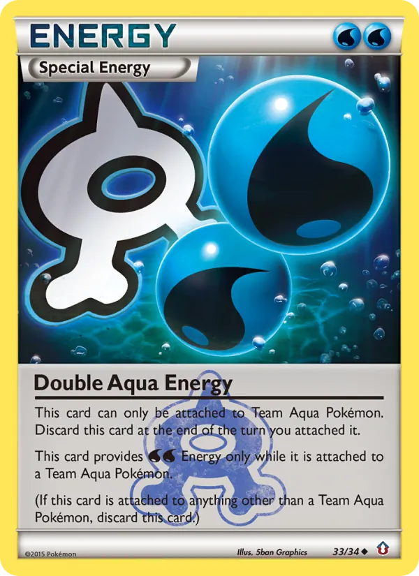 Kartu Double Aqua Energy dari Double Crisis, nomor 33/34