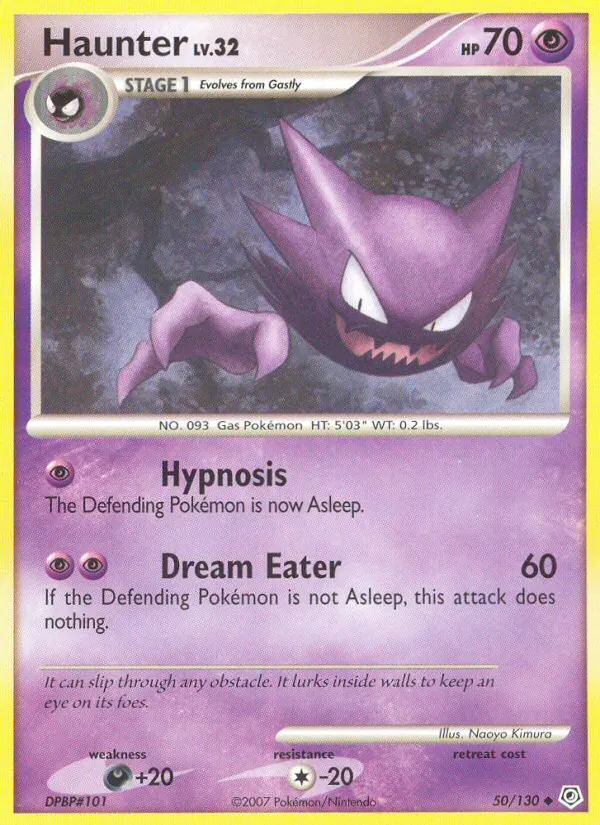 Kartu Haunter dari Diamond & Pearl, nomor 50/130