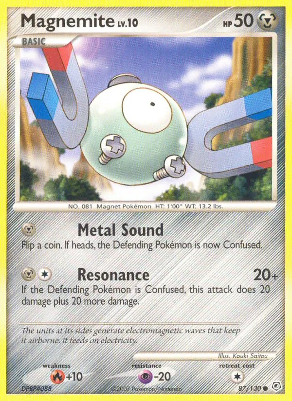 Kaart Magnemite uit Diamond & Pearl, nummer 87/130