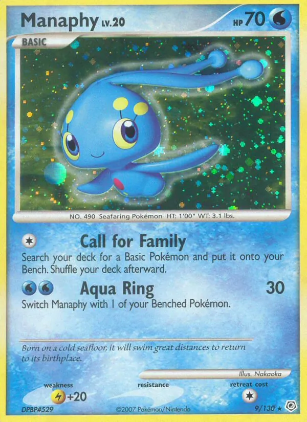 Kaart Manaphy uit Diamond & Pearl, nummer 9/130