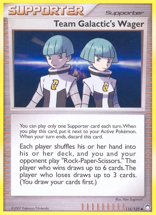 Kartu Team Galactic's Wager dari Mysterious Treasures, nomor 115/123