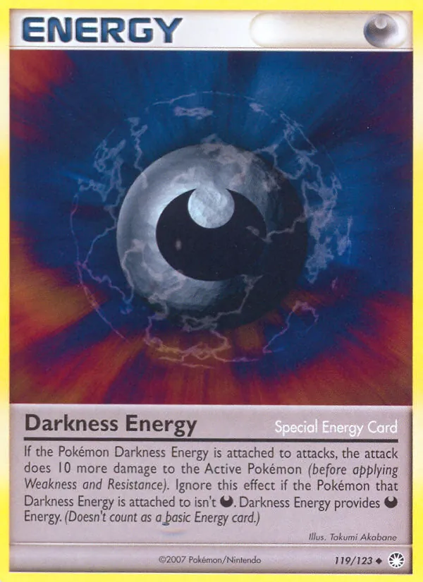 Kartu Darkness Energy dari Mysterious Treasures, nomor 119/123