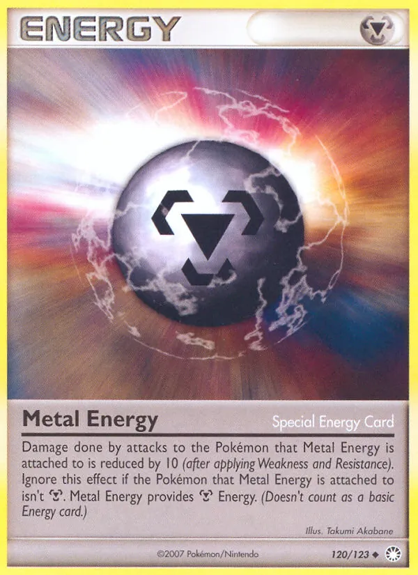 Kaart Metal Energy uit Mysterious Treasures, nummer 120/123