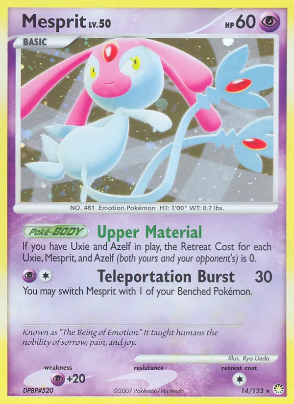 Kaart Mesprit uit Mysterious Treasures, nummer 14/123
