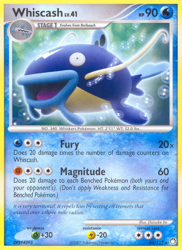 Kartu Whiscash dari Mysterious Treasures, nomor 40/123