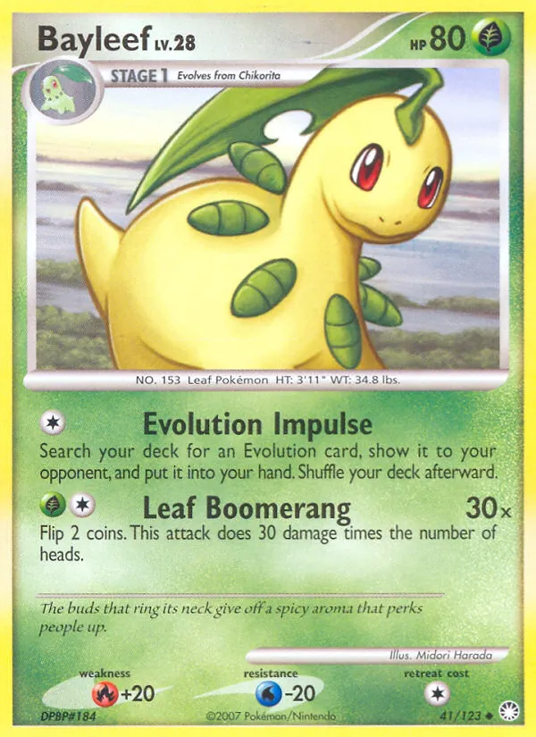 Kaart Bayleef uit Mysterious Treasures, nummer 41/123