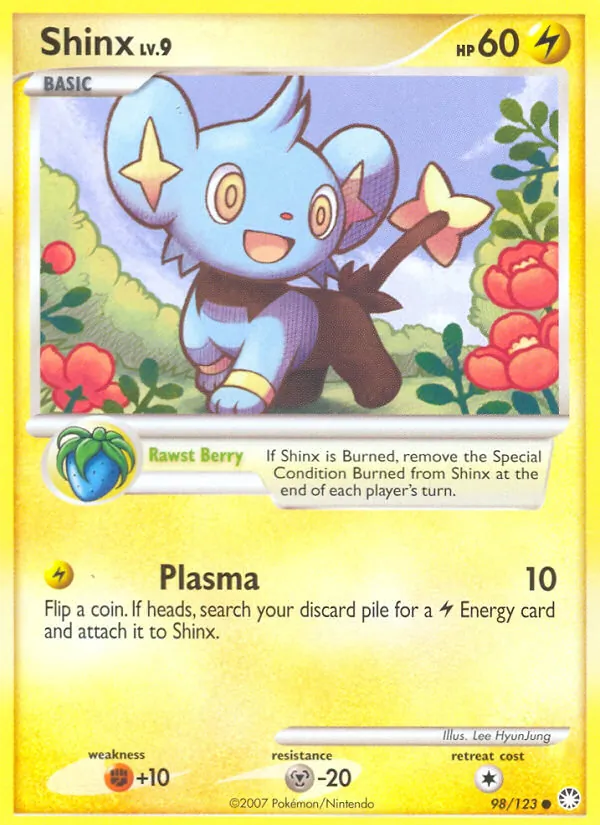Kartu Shinx dari Mysterious Treasures, nomor 98/123