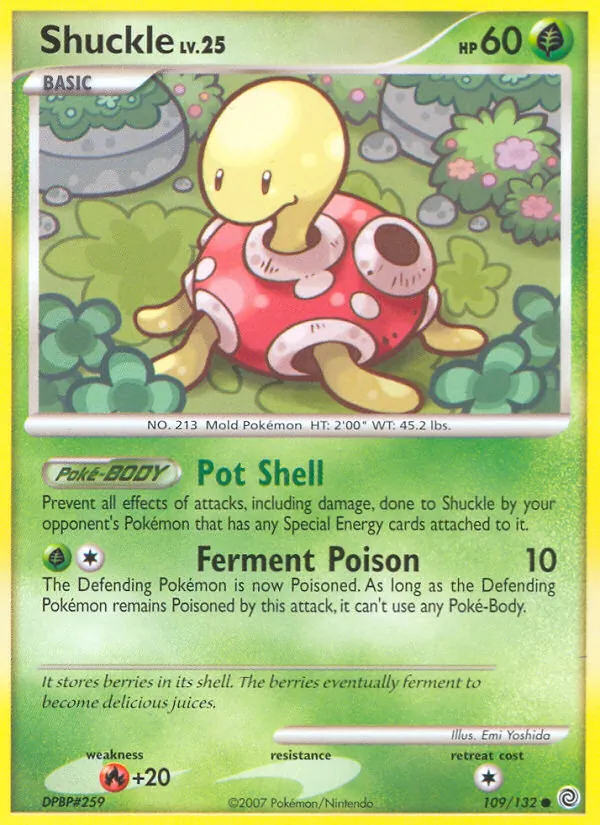 Carta Shuckle de la expansión Secret Wonders, número 109/132