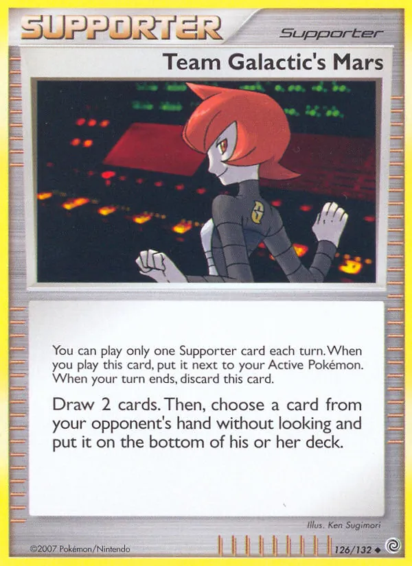 Kartu Team Galactic's Mars dari Secret Wonders, nomor 126/132
