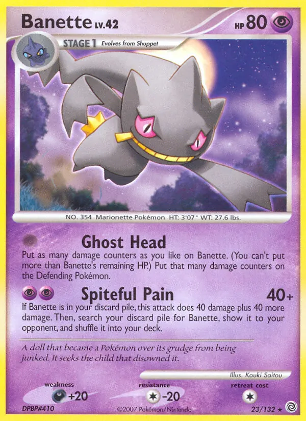 Kaart Banette uit Secret Wonders, nummer 23/132