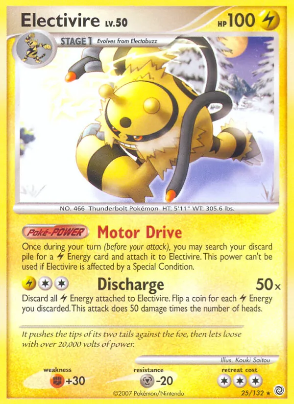 Kartu Electivire dari Secret Wonders, nomor 25/132