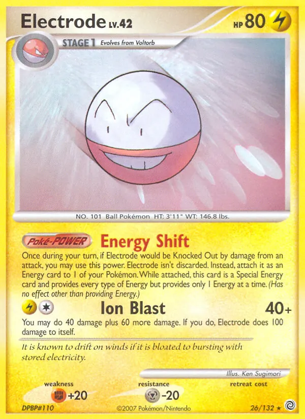 Kartu Electrode dari Secret Wonders, nomor 26/132