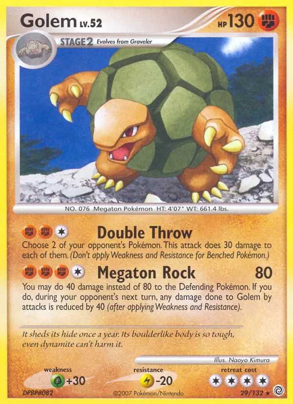 Kaart Golem uit Secret Wonders, nummer 29/132
