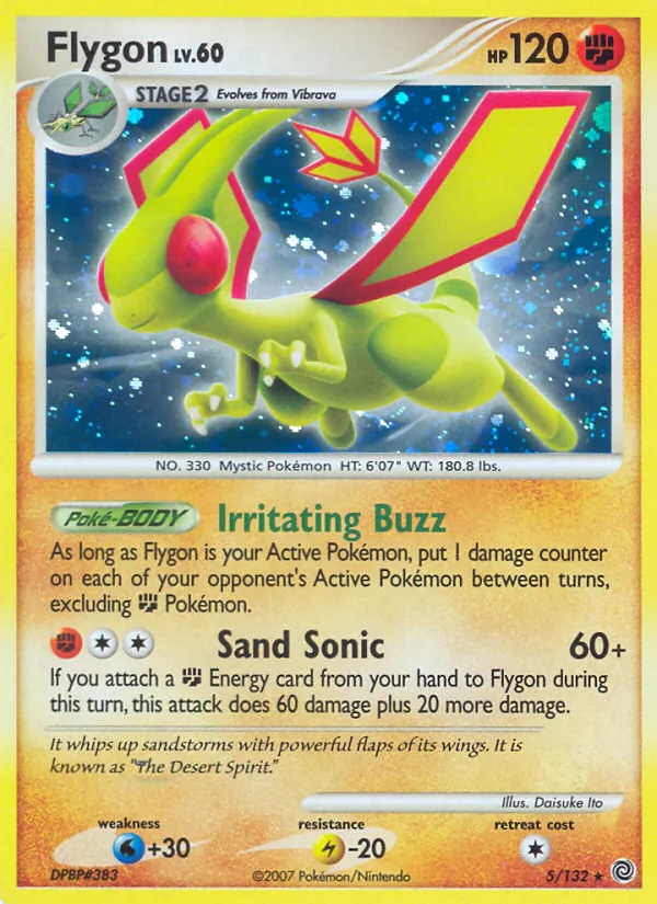 Kartu Flygon dari Secret Wonders, nomor 5/132