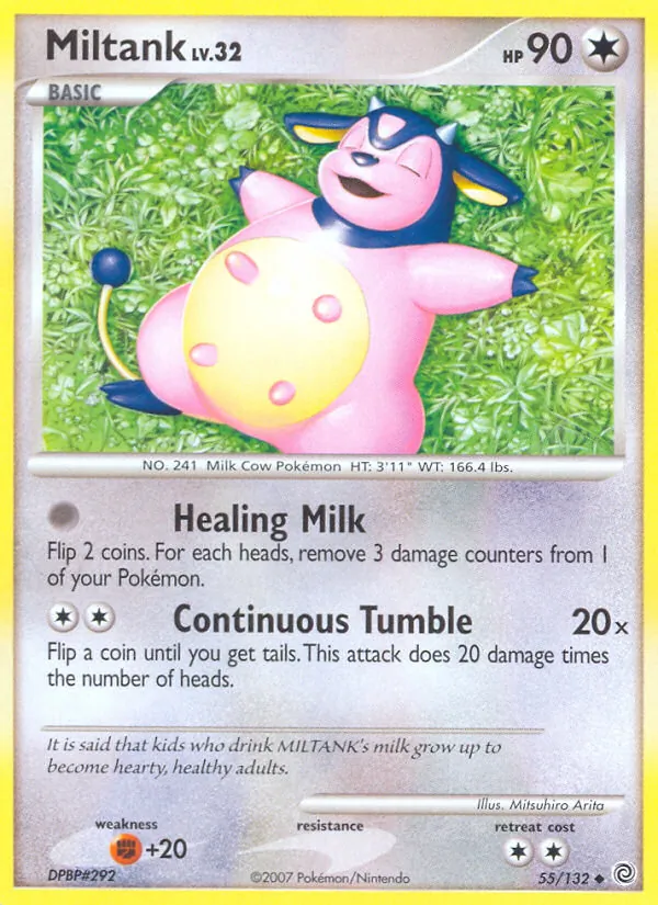 Kartu Miltank dari Secret Wonders, nomor 55/132