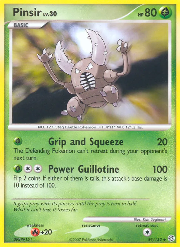 Kartu Pinsir dari Secret Wonders, nomor 59/132
