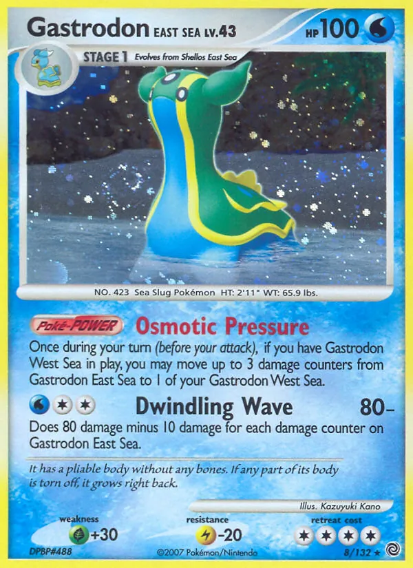 Kartu Gastrodon East Sea dari Secret Wonders, nomor 8/132