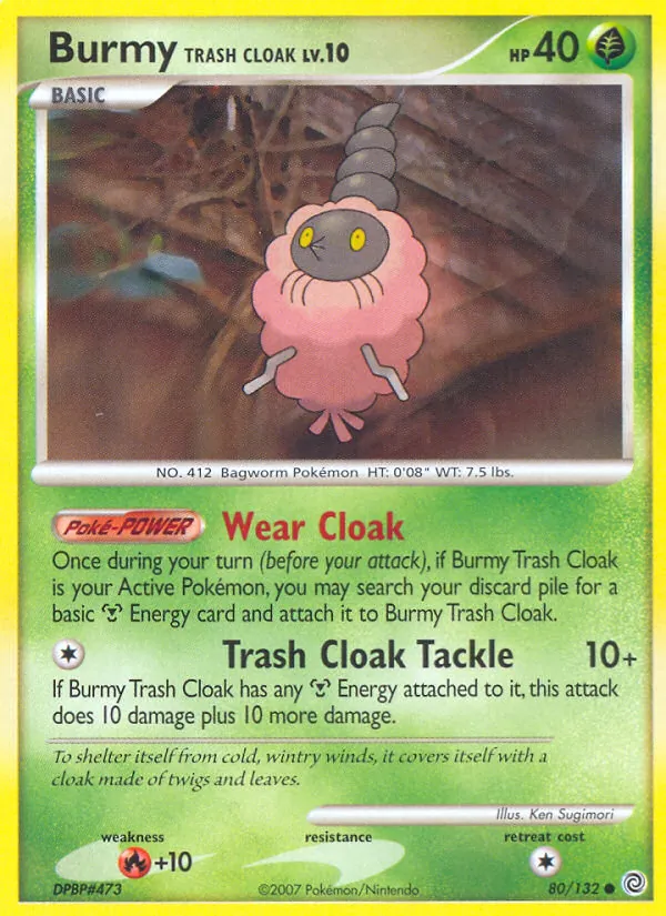 Kaart Burmy Trash Cloak uit Secret Wonders, nummer 80/132