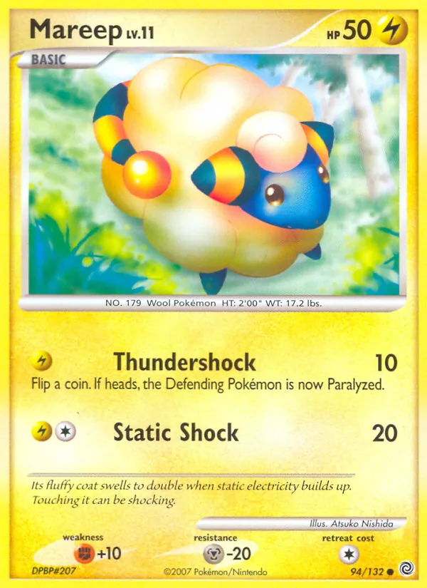 Carta Mareep de la expansión Secret Wonders, número 94/132