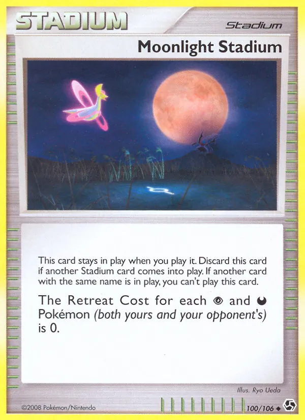Kartu Moonlight Stadium dari Great Encounters, nomor 100/106