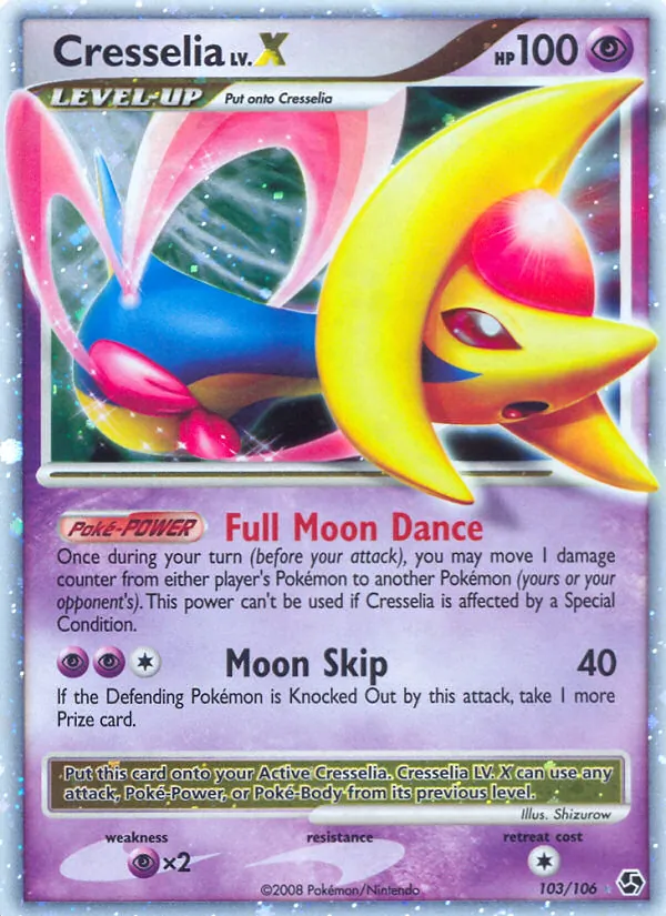 Carte Cresselia de l'extension Duels au Sommets, numéro 103/106