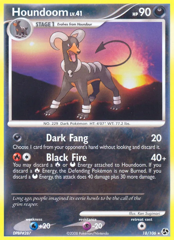 Kartu Houndoom dari Great Encounters, nomor 18/106
