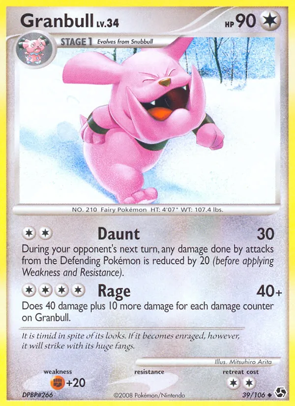 Kaart Granbull uit Great Encounters, nummer 39/106