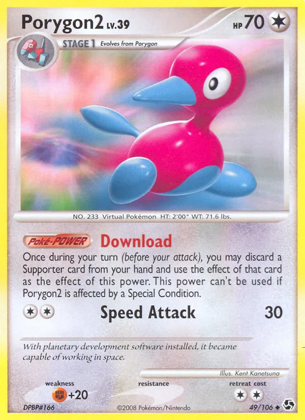 Kaart Porygon2 uit Great Encounters, nummer 49/106