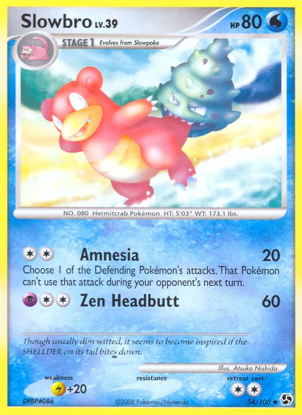 Kaart Slowbro uit Great Encounters, nummer 54/106