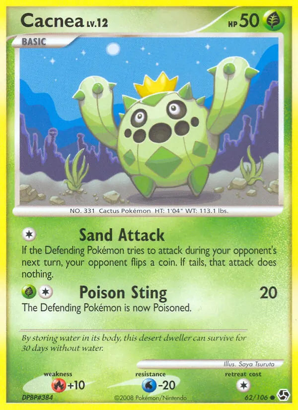 Kaart Cacnea uit Great Encounters, nummer 62/106