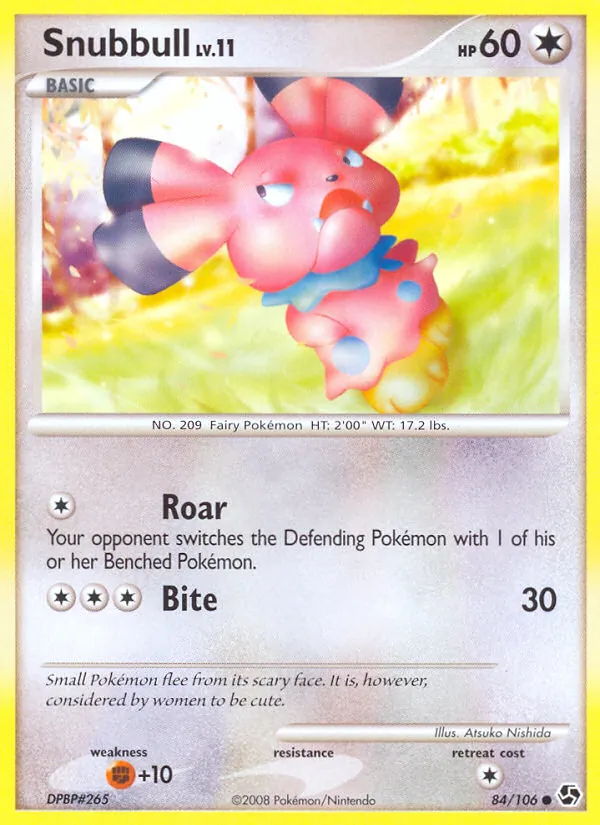 Kaart Snubbull uit Great Encounters, nummer 84/106