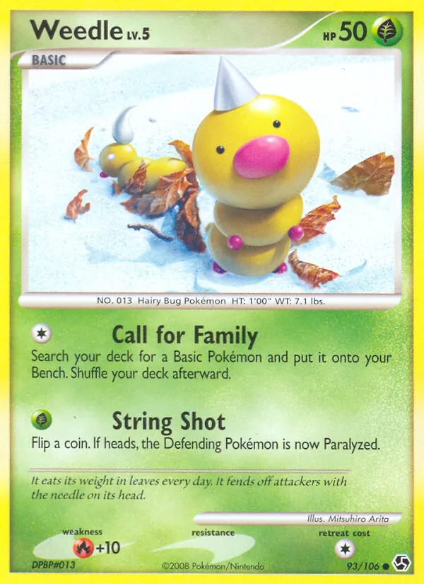 Kartu Weedle dari Great Encounters, nomor 93/106