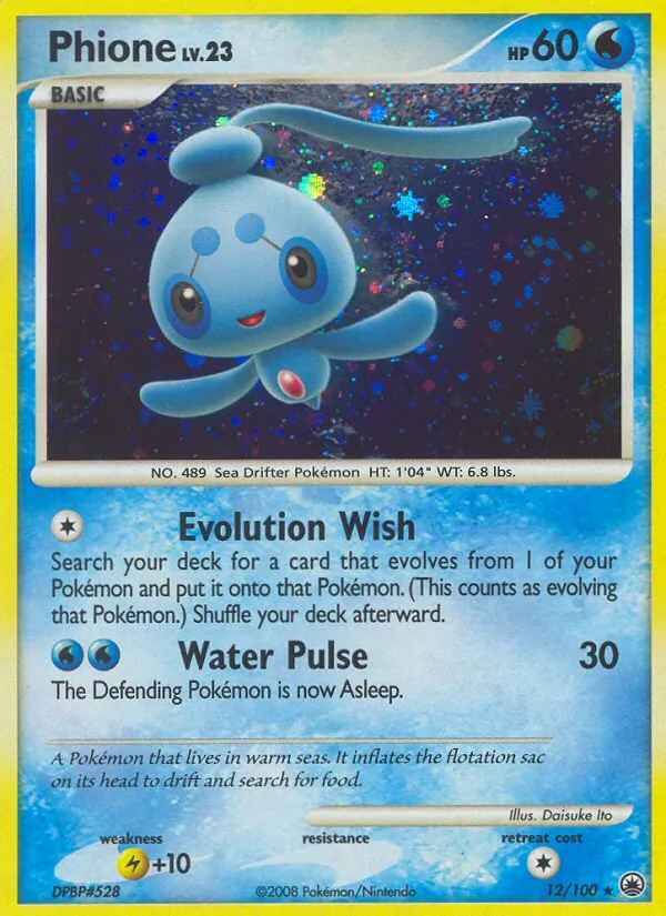Phione card from Majestic Dawn, number 12/100