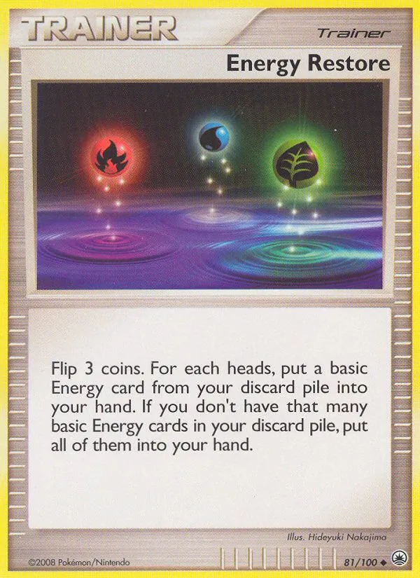 Energy Restore card from Majestic Dawn, number 81/100