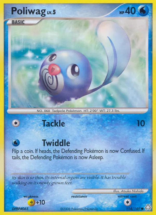 Poliwag card from Legends Awakened, number 114/146