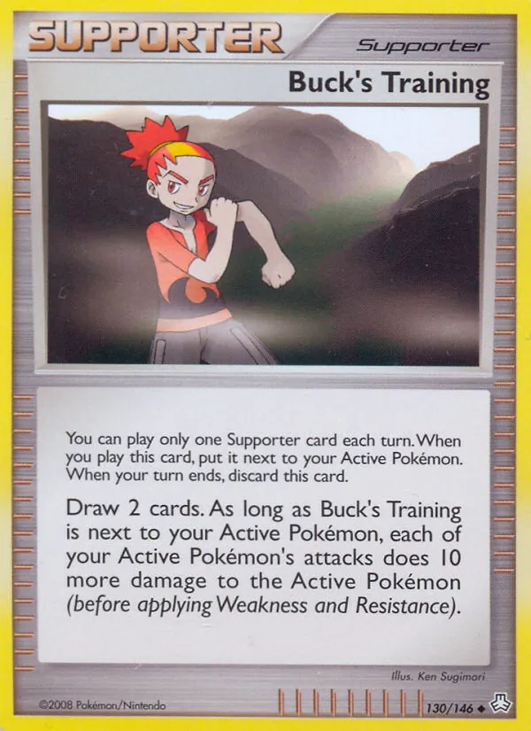 Buck's Training card from Legends Awakened, number 130/146