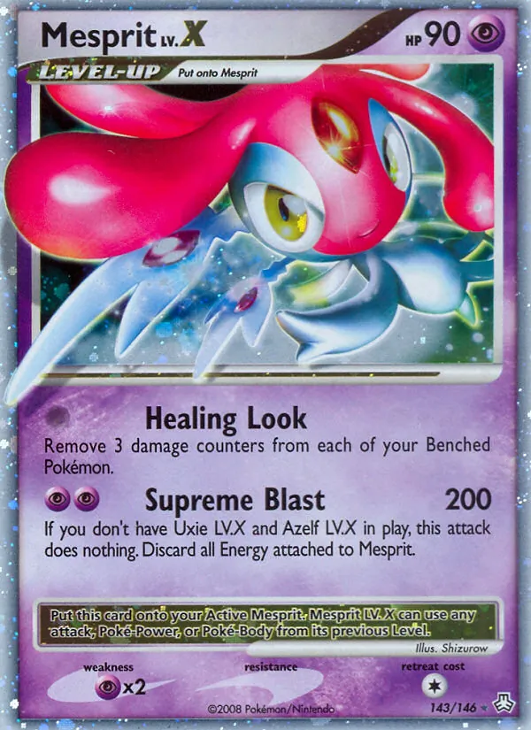 Mesprit card from Legends Awakened, number 143/146
