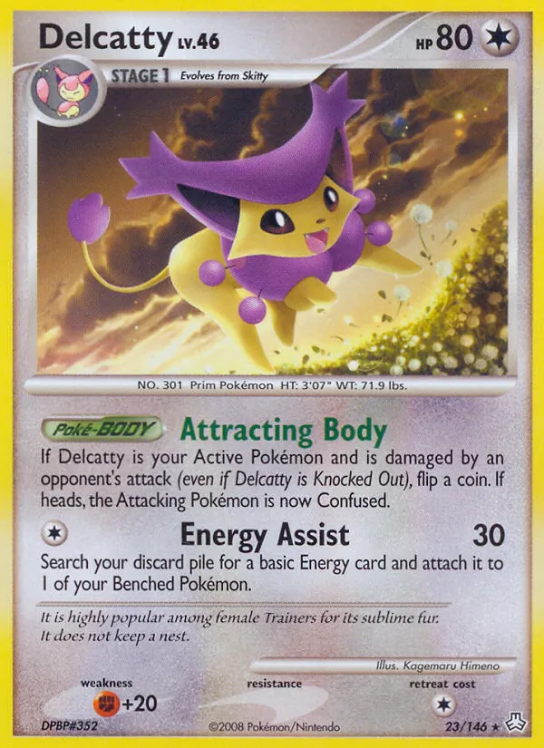 Delcatty card from Legends Awakened, number 23/146