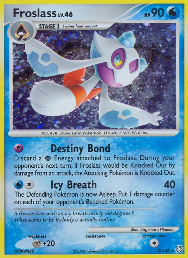 Froslass card from Legends Awakened, number 3/146