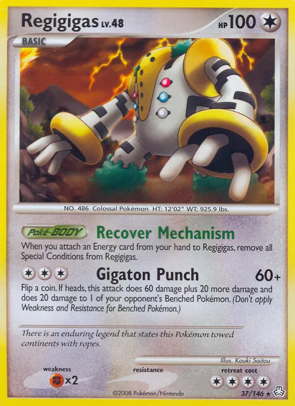 Regigigas card from Legends Awakened, number 37/146