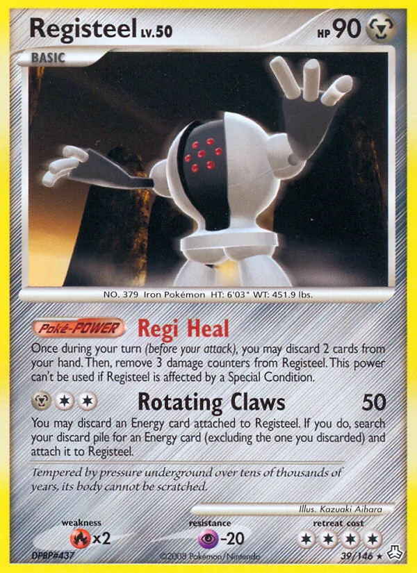 Registeel card from Legends Awakened, number 39/146