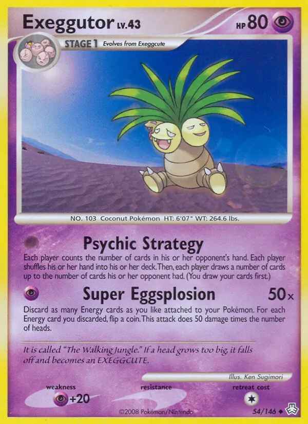 Exeggutor card from Legends Awakened, number 54/146