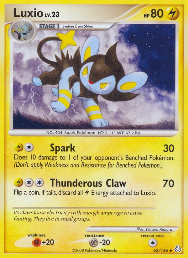 Luxio card from Legends Awakened, number 62/146