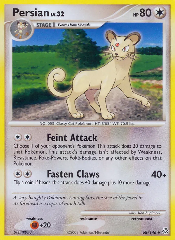 Persian card from Legends Awakened, number 68/146
