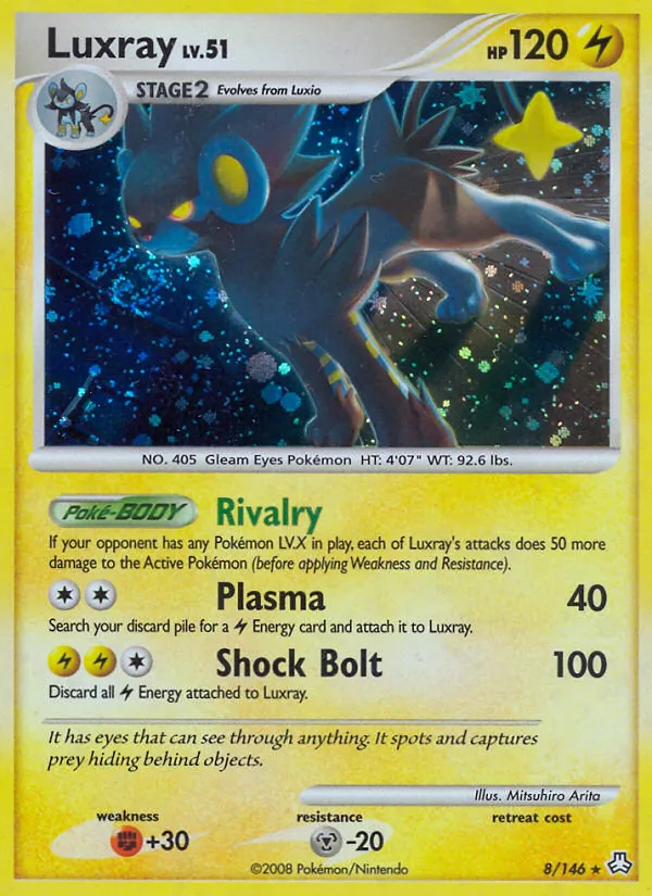 Luxray card from Legends Awakened, number 8/146