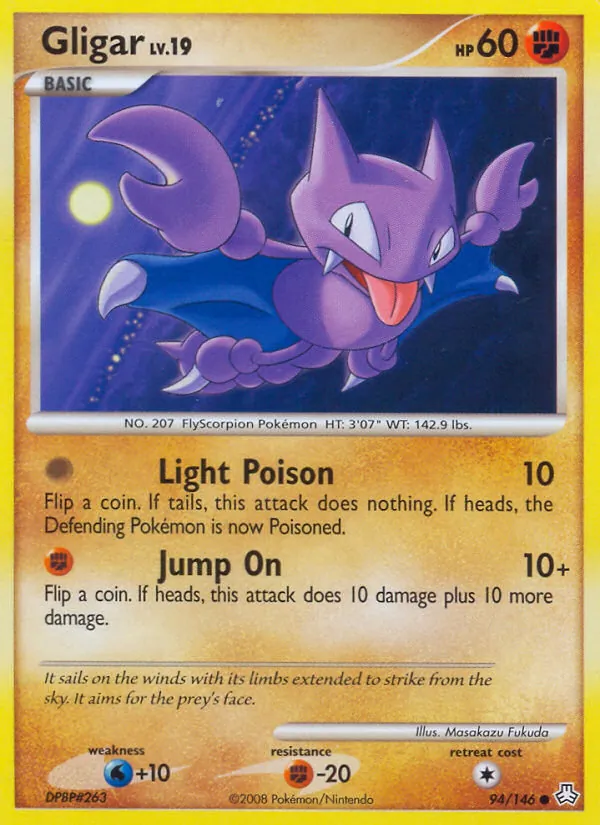 Gligar card from Legends Awakened, number 94/146