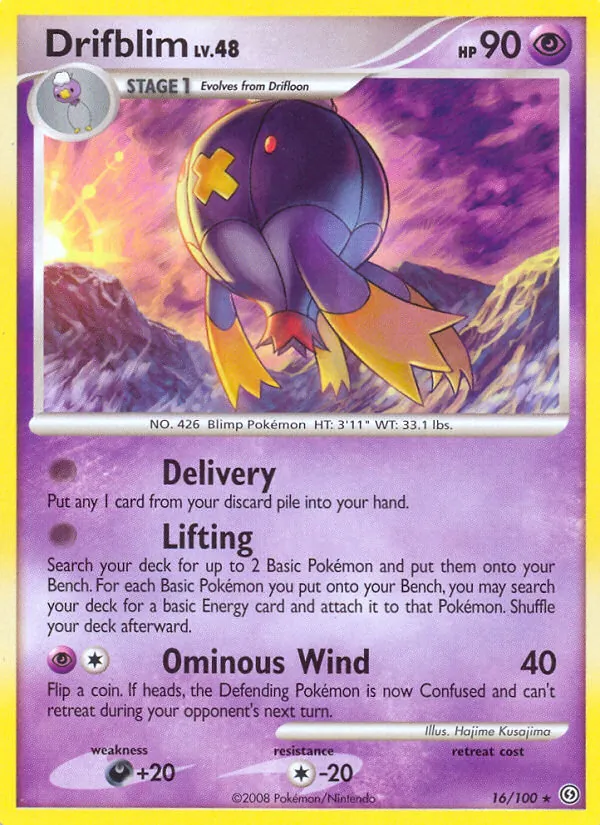 Drifblim card from Stormfront, number 16/100