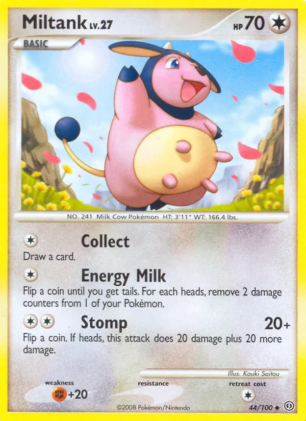 Miltank card from Stormfront, number 44/100