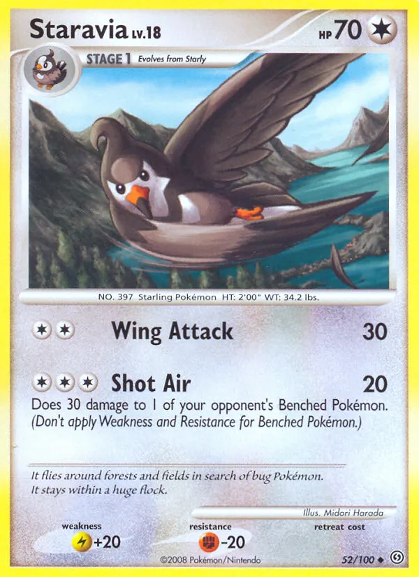 Staravia card from Stormfront, number 52/100